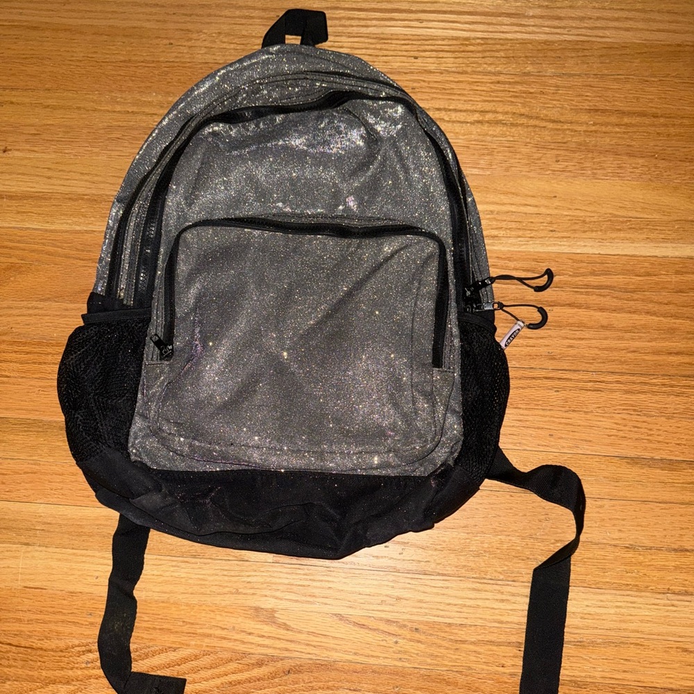Sparkly Gray and Black Backpack